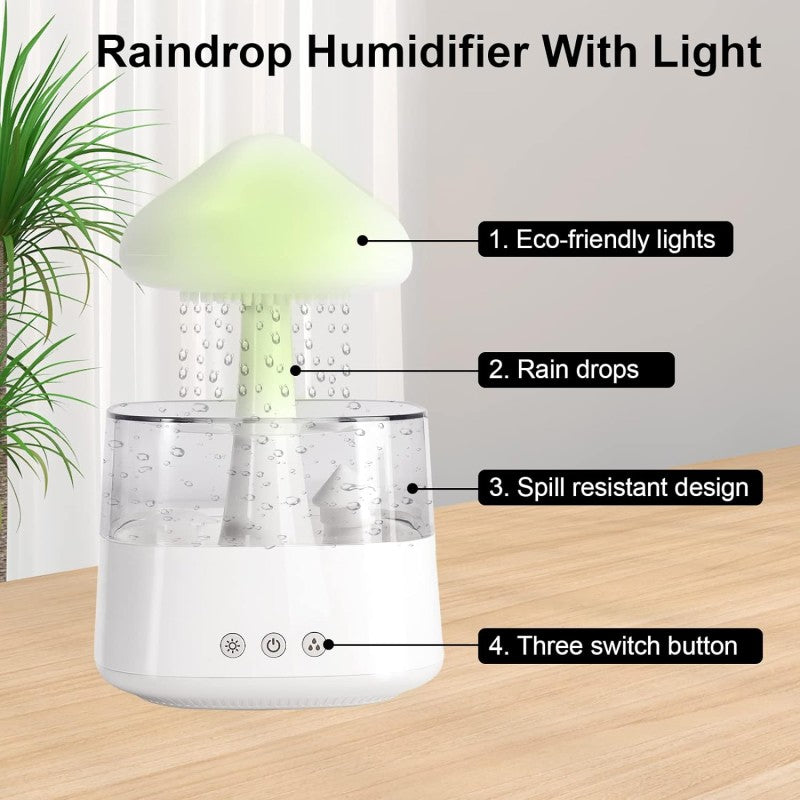 Rain Cloud Humidifier – Aroma Diffuser & LED Night Lamp