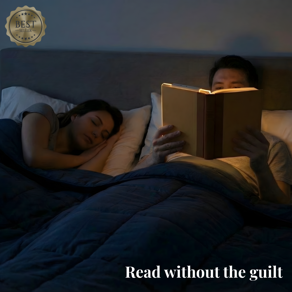 LED reading light, rechargeable book light, portable reading lamp, night reading light