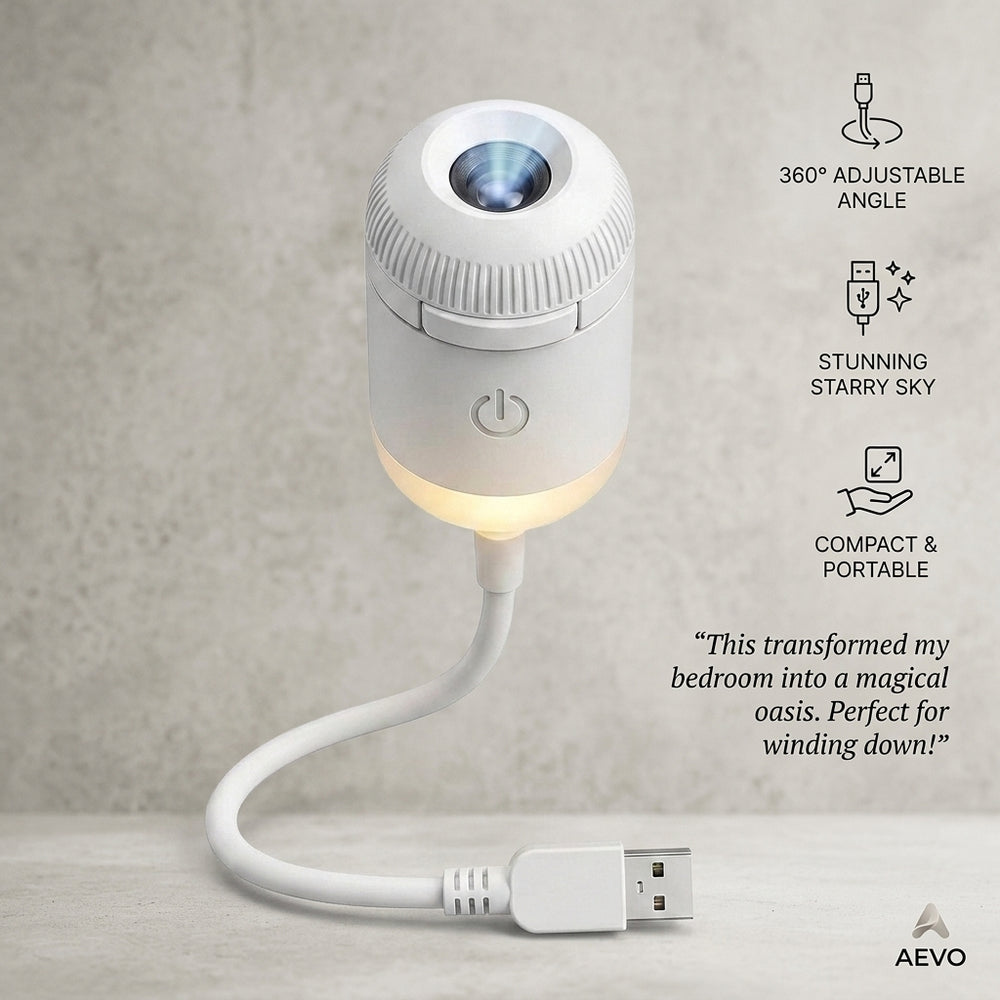 Galaxy projector night light gift idea for kids and home décor