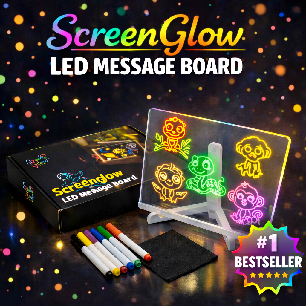 لوحة رسم متوهجة بألوان LED