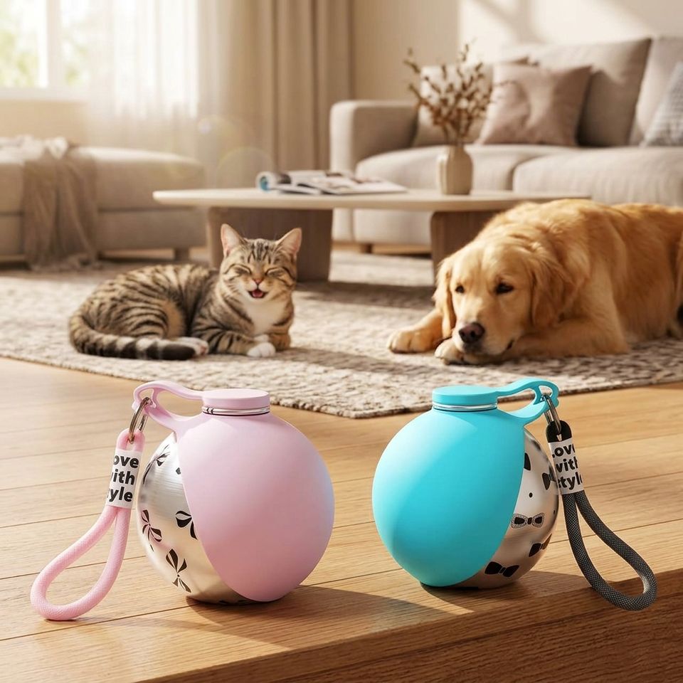 2 in 1 Portable Pet Water Bottle
