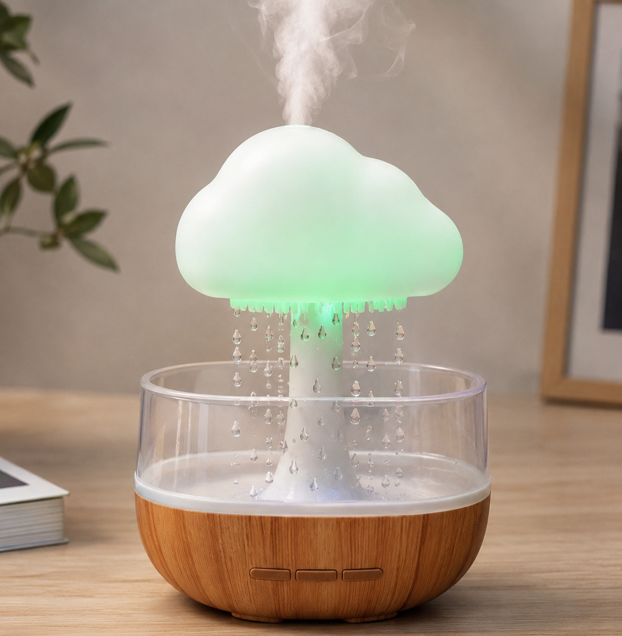 Rain Cloud Humidifier – Aroma Diffuser & LED Night Lamp