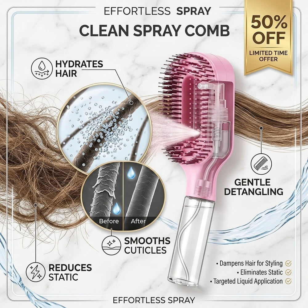 Effortless Hair Spray Comb