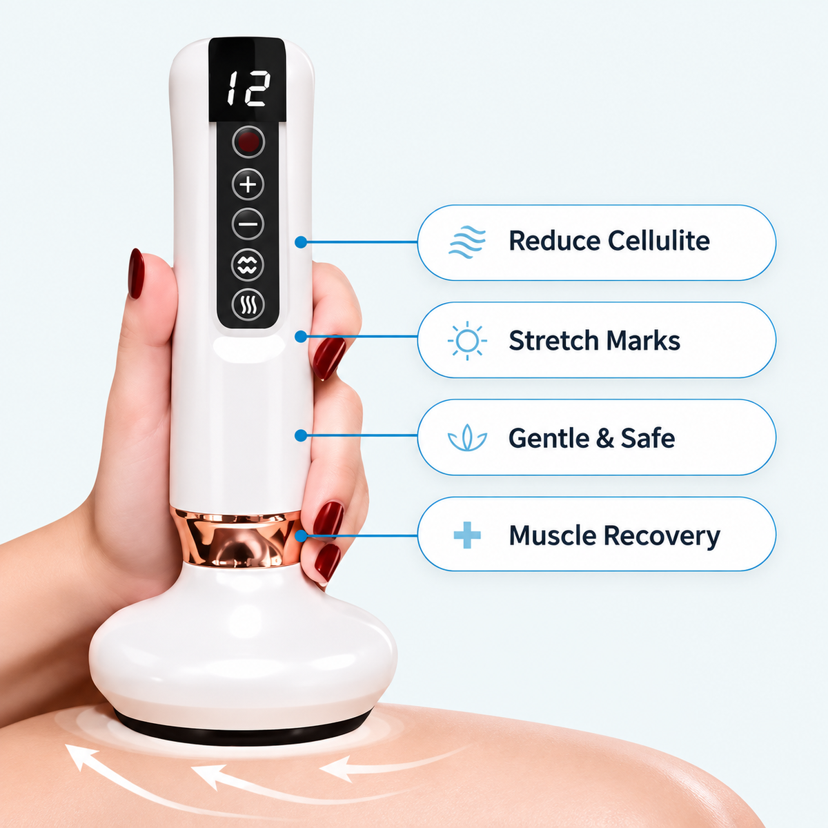 Anti cellulite massager for thighs, legs and body