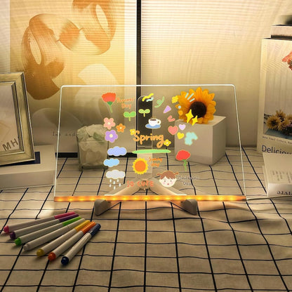 Reusable LED writing board for kids educational toy UAE