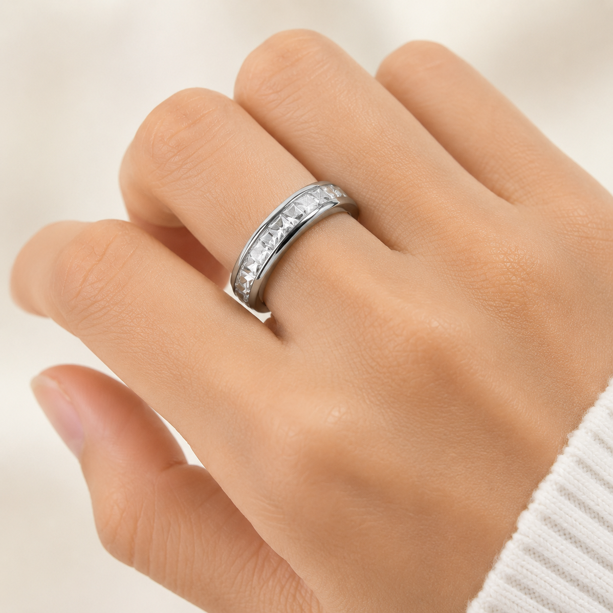 Titanium Steel Anxiety Spinner Ring