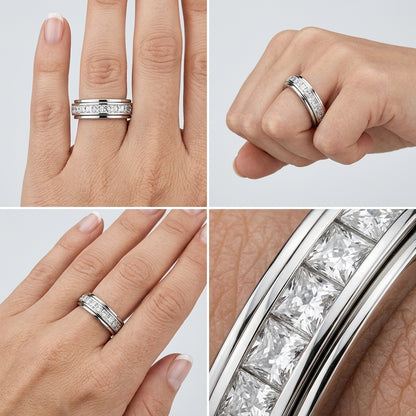 Titanium Steel Anxiety Spinner Ring