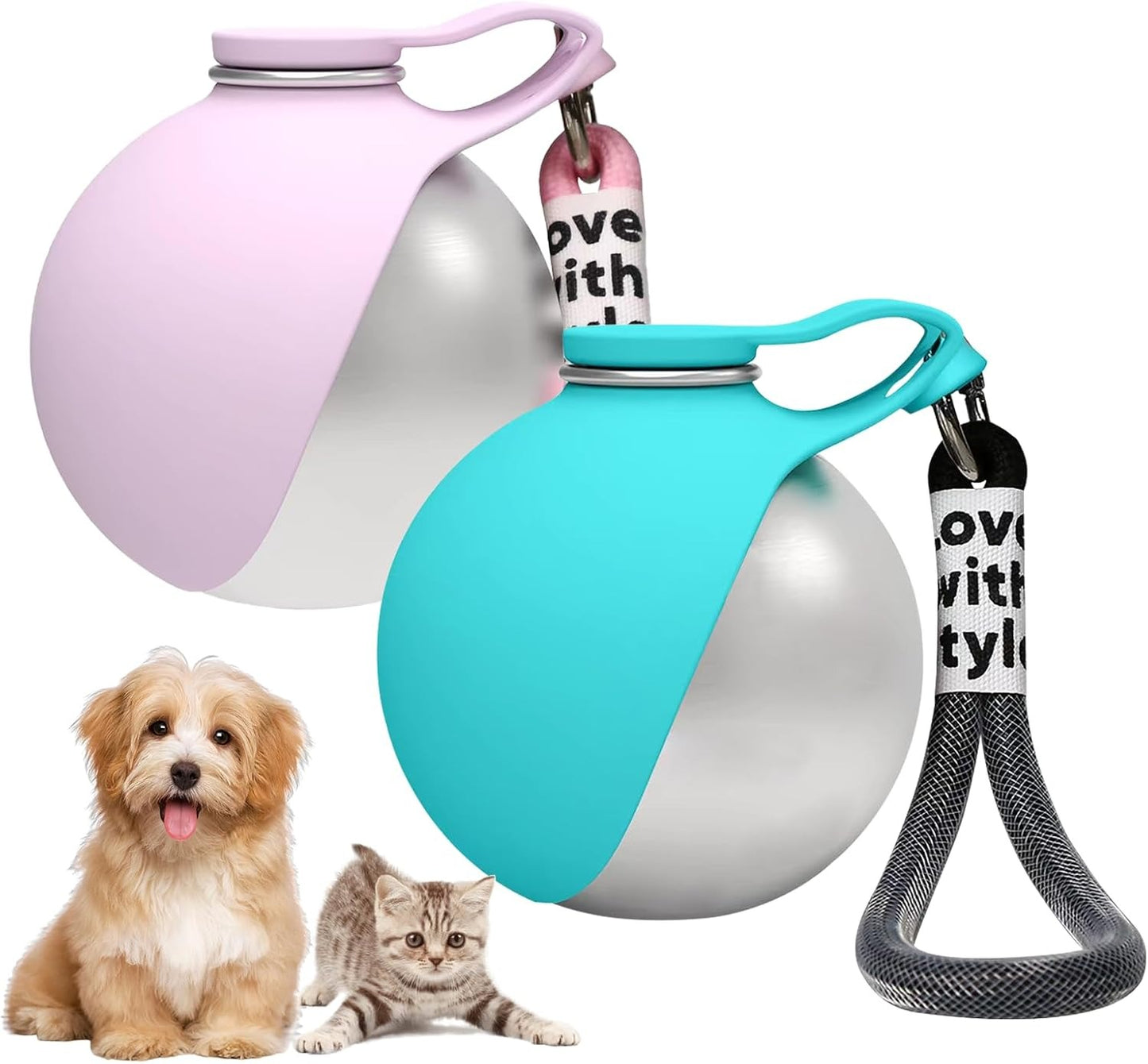 2 in 1 Portable Pet Water Bottle