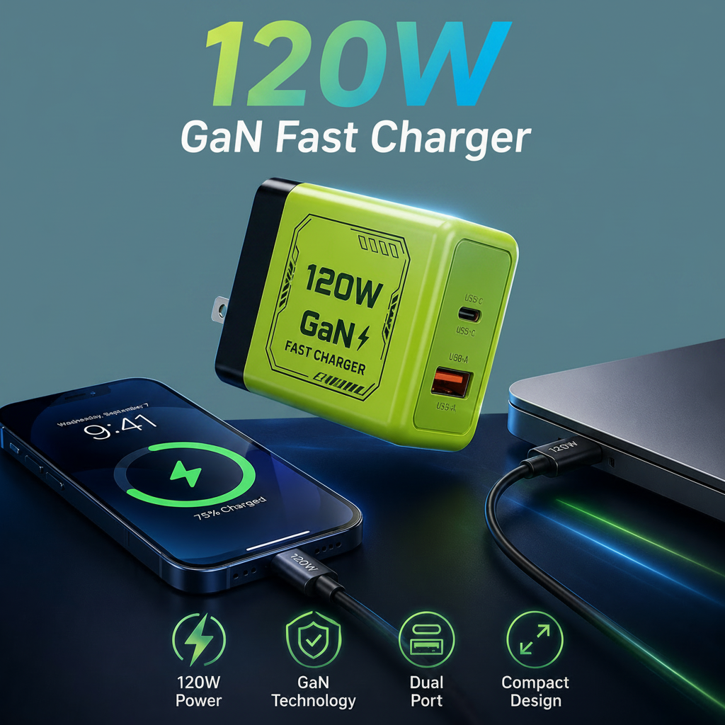 A 120W GaN fast charger 