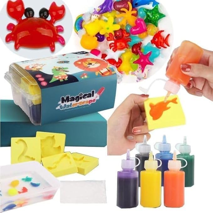مجموعة ألعاب قزم الماء السحري من Sea Creature، 10 ألوان (MWET-10N)